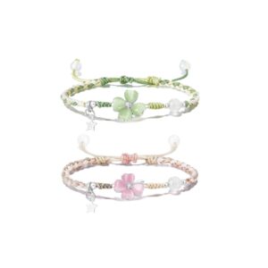 4-leaf clover with star bracelet couple gifts