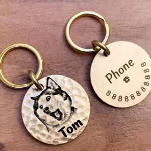 customized engraved pet tags, anti lost tags