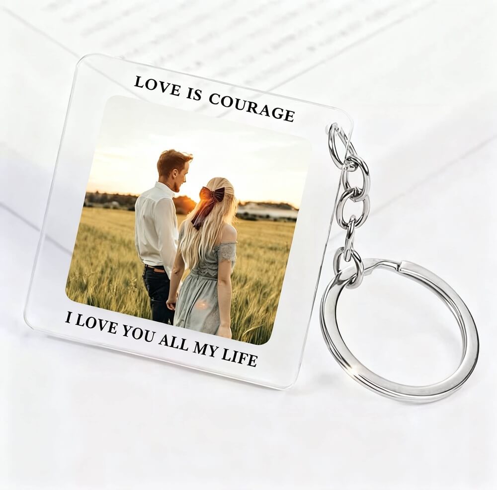 personalized acrylic photo keychain personalized acrylic photo keychain