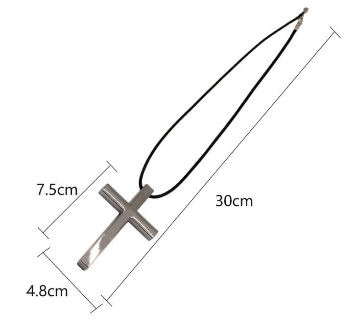 Cross Hanging Ornaments for Rear View Mirror, Metal Car Charm